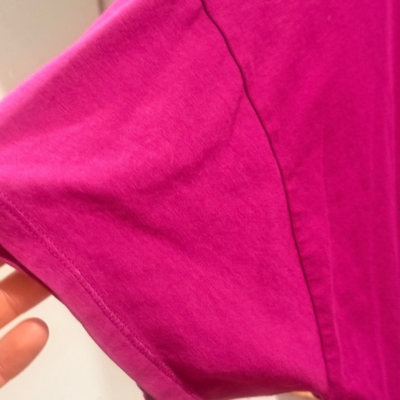 CALIA by Carrie Underwood Magenta Tie-Front Short Sleeve Top I Size XL - Picture 6 of 7